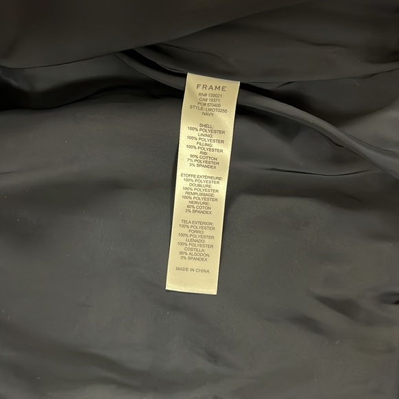 FRAME navy blue jacket - Picture 5 of 11